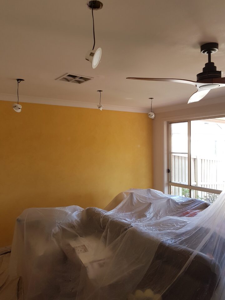 Apartment repainting project during lease transition