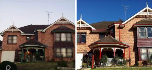 House Exterior Painting Castle Hill - Before and After