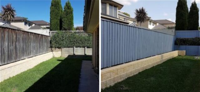 Fence Painting Kellyville - Before and After