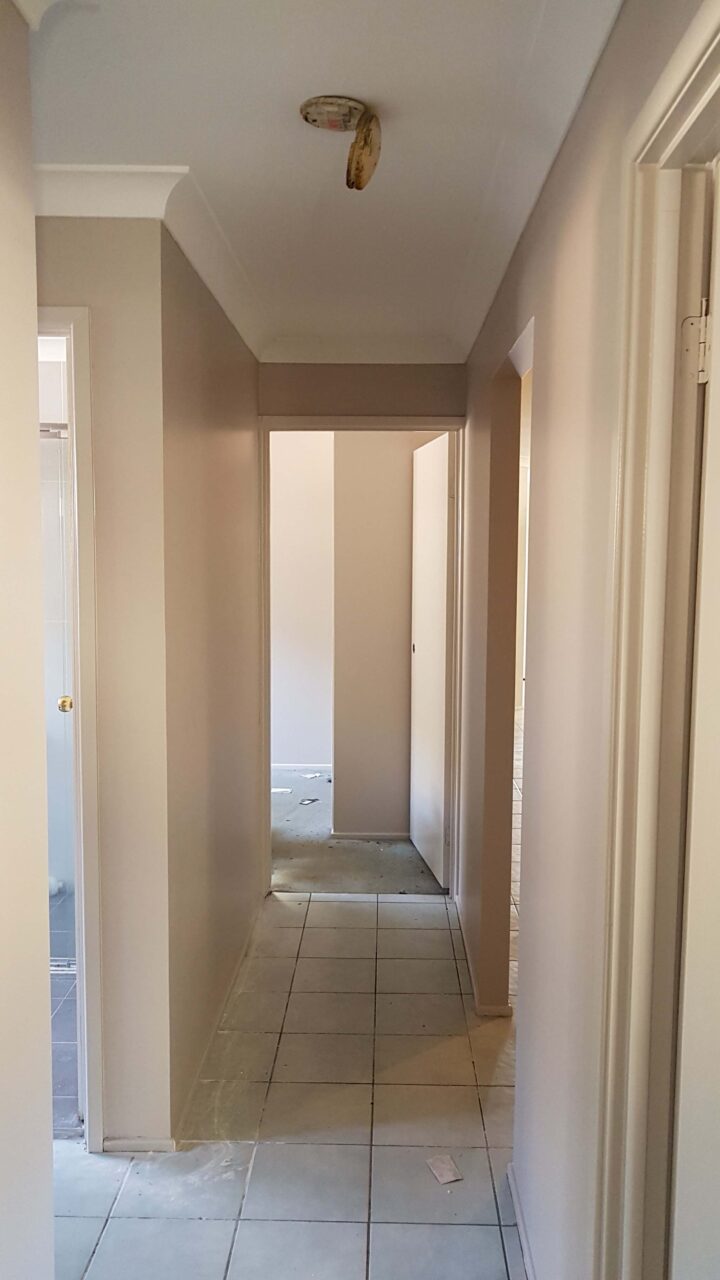 Residential painting project surface preparation work