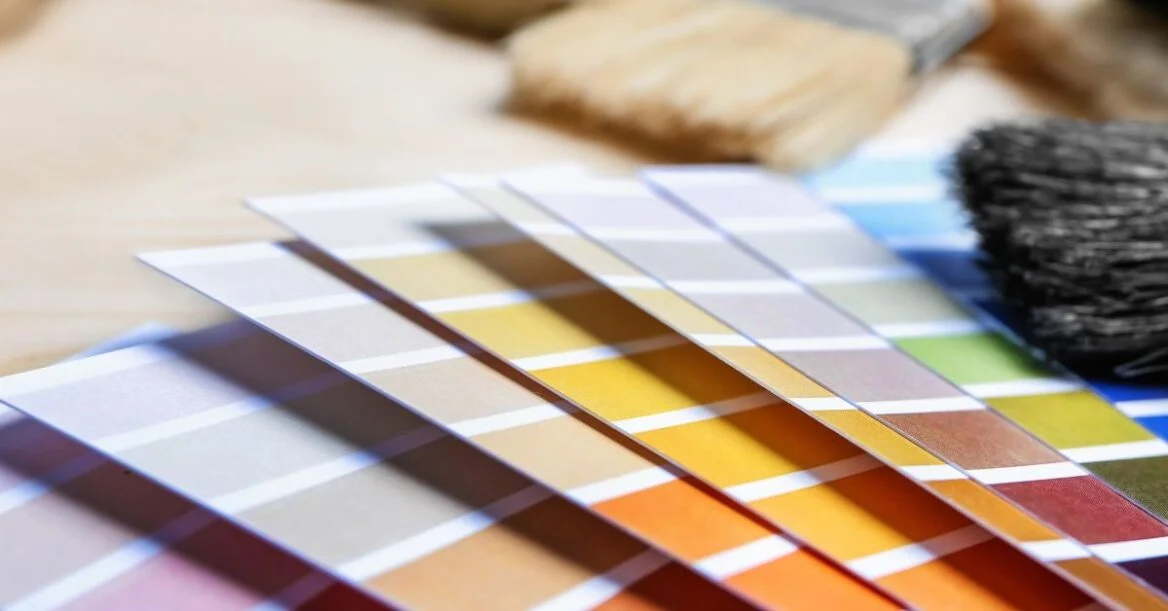 Sample paint color options.