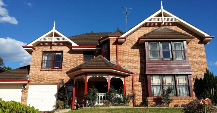 Professional exterior painting of fascia and eaves