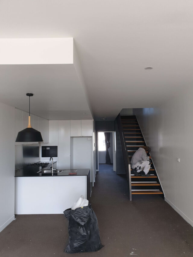 Freshly painted two-bedroom apartment interior in Sydney